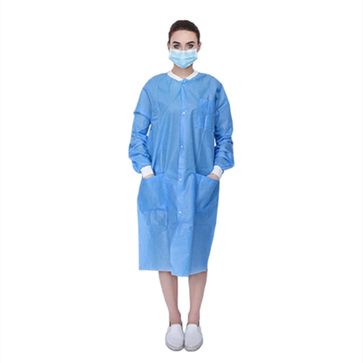 Côt Lab tafladwy wrth-statig gyda Botwm Snap